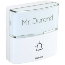 PULSANTE AGGIUNTIVO SENZA FILI BTICINO PER KIT CAMPANELLO ADVANCED BIANCO 393017D