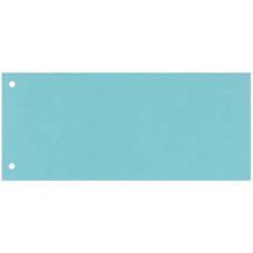 SEPARATORE PER ARCHIVIO CON DUE FORI 24X10,5 CM 190 G/M² BLU CONF. DA 100 - KF00512