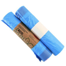 SACCHI IMMONDIZIA IN ROTOLO ERISACK 48X57 CM HDPE 4,9 G - 9MY CON LEGACCIO - AZZURRO SEMITRASPARENTE 15 SACCHI SP122