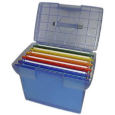 VALIGETTA PER CARTELLE SOSPESE ARIANNA COMPLETA DI 5 CARTELLE - INTERASSE 33CM - 37X25X30CM ASSORTITI - ARIANNA BL 5