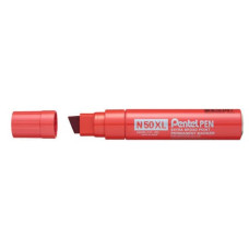 MARCATORE PERMANENTE PENTEL N50 XL PUNTA A SCALPELLO 15.4/8.0 MM ROSSO N50XL-B