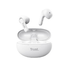 AURICOLARI BLUETOOTH TRUST YAVI BIANCO CON CANCELLAZIONE ATTIVA DEL RUMORE (ANC)