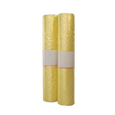 SACCHI IMMONDIZIA IN ROTOLO ERISACK 72X110 CM HDPE 18 G - 12 MY - 100 L GIALLO TRASPARENTE - 20 SACCHI - SP159