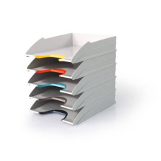 VASCHETTE PORTA DOCUMENTI DURABLE VARICOLOR MIX TRAY SET A4 GRIGIO CONFEZIONE 5 PEZZI - 7704-27.