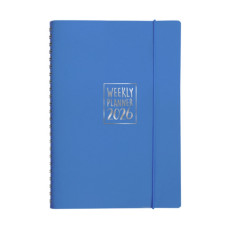 AGENDA SETTIMANALE BIEMBI 2026 AZZURRA SPIRALATA CON COPERTINA IN CUOIO RIGENERATO 9X14 CM - CODICE BNZ265C70-A AGENDA SETTIMANALE BIEMBI 2026 AZZURRA SPIRALATA CON COPERTINA IN CUOIO RIGENERATO 9X14 CM - CODICE BNZ265C70-A
