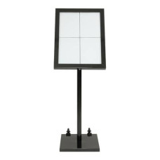 ESPOSITORE LUMINOSO A LED SECURIT® BLACK STAR IN METALLO 46X41X136 CM NERO MCS-4A4-BL-SET