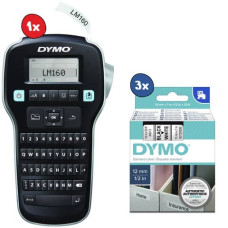ETICHETTATRICE PORTATILE DYMO LABEL MANAGER 160 + 3 NASTRI D1 12 MM X 7 M NERO/BIANCO - 2181011 ETICHETTATRICE PORTATILE DYMO LABEL MANAGER 160 + 3 NASTRI D1 12 MM X 7 M NERO/BIANCO - 2181011