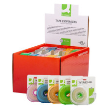 ESPOSITORE 10 NASTRI ADESIVI TRASPARENTI CON DISPENSER A CHIOCCIOLA IN BLISTER Q-CONNECT ASSORTITI - 19MMX33M - KF27009 ESPOSITORE 10 NASTRI ADESIVI TRASPARENTI CON DISPENSER A CHIOCCIOLA IN BLISTER Q-CONNECT ASSORTITI - 19MMX33M - KF27009