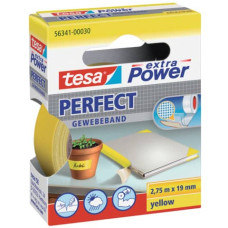 NASTRO ADESIVO IN TELA TESA EXTRA POWER® PERFECT PLASTIFICATO 19 MM X 2,75 M GIALLO - 56341-00030-03