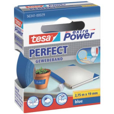 NASTRO ADESIVO IN TELA TESA EXTRA POWER®PERFECT PLASTIFICATO 19 MM X 2,75 M BLU - 56341-00029-03