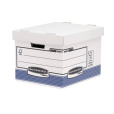 SCATOLA ARCHIVIO BANKERS BOX BOX SYSTEM STANDARD 28,5X33,3X38 CM BLU/BIANCO 0026101