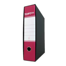 REGISTRATORE PROTOCOLLO TOPTOO CON CUSTODIA DORSO 8 CM MAGENTA 23X33 CM - RMP8MG