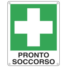 CARTELLO DI EMERGENZA 12X14,5 CM - CARTELLI SEGNALATORI PRONTO SOCCORSO E20101K