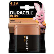 BATTERIE ALCALINE DURACELL PLUS100 PIATTA 4,5 V - MN1203 - BLISTER DA 1 - DU0601