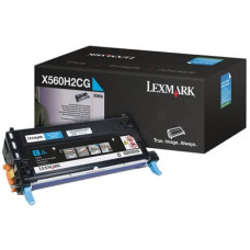 TONER ALTA RESA LEXMARK CIANO  X560H2CG