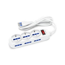 MULTIPRESA CON INTERRUTTORE 16A - CAVO 1,5 M - BIANCO AIGOSTAR A 9 VIE (P40 E P17/11) - 218294 MULTIPRESA CON INTERRUTTORE 16A - CAVO 1,5 M - BIANCO AIGOSTAR A 9 VIE (P40 E P17/11) - 218294