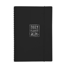 AGENDA GIORNALIERA BIEMBI 2026 NERO CON COPERTINA IN CUOIO RIGENERATO SPIRALATA 15X21CM - BNZ265C72-N AGENDA GIORNALIERA BIEMBI 2026 NERO CON COPERTINA IN CUOIO RIGENERATO SPIRALATA 15X21CM - BNZ265C72-N