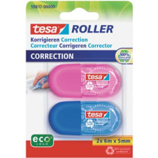 MINI CORRETTORE A NASTRO TESA ECO IN BLISTER DA 2 PEZZI 5 MM X 6 M - COD. 59817-00000-00