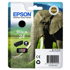 CARTUCCIA INKJET ELEFANTE 24 EPSON NERO  C13T24214012