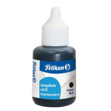 INCHIOSTRO PER TIMBRI CON OLIO PELIKAN FLACONE 30 ML NERO 351353