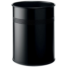 CESTINO GETTACARTE DURABLE CILINDRICO CON SUPERFICIE PERFORATA IN ACCIAIO DA 15 LITRI COLORE NERO - 330001 CESTINO GETTACARTE DURABLE CILINDRICO CON SUPERFICIE PERFORATA IN ACCIAIO DA 15 LITRI COLORE NERO - 330001
