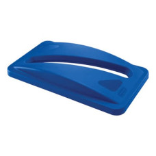 COPERCHIO PER SLIM JIM CON FORO A TAGLIO PER LA CARTA RUBBERMAID BLU FG270388BLU