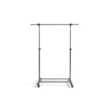 APPENDIABITI PERFETTO PIU GASTONE: UNA BARRA SU RUOTE CON APPENDINI LATERALI ESTRAIBILI GRIGIO CENERE - 0511