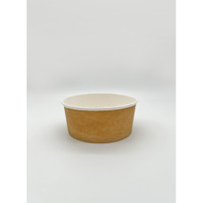 CONTENITORE PER POKE LE NAPPAGE IN CARTONCINO KRAFT SENZA PLASTICA AVANA CONF. DA 50 PZ DA 500 ML - KB200308