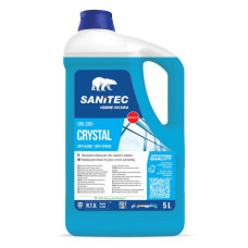DETERGENTE MULTIUSO SANITEC CRYSTAL PER VETRI, SPECCHI E SPOLVERO ANTI-ALONE 5L / 5KG