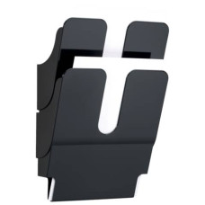 ESPOSITORE DA PARETE DURABLE FLEXIPLUS 2 COMPARTI A4 POLISTIROLO NERO - 24,7X10X36 CM