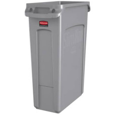 CONTENITORE RIFIUTI PER LA DIFFERENZIATA RUBBERMAID SLIM JIM CON CANALI DI VENTILAZIONE DA 87 L DI COLORE GRIGIO - FG354060GRAY CONTENITORE RIFIUTI PER LA DIFFERENZIATA RUBBERMAID SLIM JIM CON CANALI DI VENTILAZIONE DA 87 L DI COLORE GRIGIO - FG354060GRAY