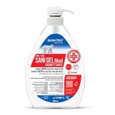 DISINFETTANTE MANI A BASE ALCOLICA SENZA RISCIACQUO SANI GEL MED SANITEC 600 ML 1035