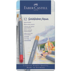 MATITE ACQUARELLABILI GOLDFABER AQUA FABER-CASTELL 12 COLORI CONF. 12 PEZZI 114612