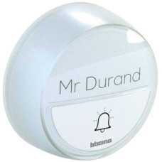 PULSANTE AGGIUNTIVO SENZA FILI BTICINO PER KIT CAMPANELLO COMFORT BIANCO 393018D