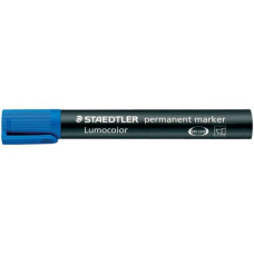 MARCATORE PUNTA A SCALPELLO STAEDTLER LUMOCOLOR PERMANENT MARKER 350 2-5 MM BLU - 350-3