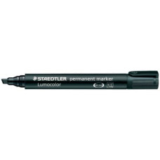 MARCATORE PUNTA A SCALPELLO STAEDTLER LUMOCOLOR PERMANENT MARKER 350 2-5 MM NERO - 350-9