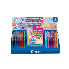 ESPOSITORE 96 PENNE A SFERA CANCELLABILI PILOT FRIXION BALL STICKS 0,7 MM + 96 SET DA 30 STICKERS IN OMAGGIO - 010127 ESPOSITORE 96 PENNE A SFERA CANCELLABILI PILOT FRIXION BALL STICKS 0,7 MM + 96 SET DA 30 STICKERS IN OMAGGIO - 010127