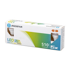 LAMPADINE LED AIGOSTAR G45 E14 6W LUCE NATURALE - CONFEZIONE DA 5 PEZZI - 4000K 331696 LAMPADINE LED AIGOSTAR G45 E14 6W LUCE NATURALE - CONFEZIONE DA 5 PEZZI - 4000K 331696