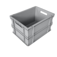 CONTENITORE PER MOVIMENTAZIONE IN PPL VISO 30X40X23 CM FINO A 20 KG GRIGIO E4322/21