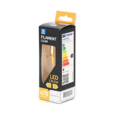 LAMPADINA A FILAMENTO LED LUCE CALDA 4W C35 - E14 - 470 LUMEN AIGOSTAR ø35XH.97 MM - B10106AM3 LAMPADINA A FILAMENTO LED LUCE CALDA 4W C35 - E14 - 470 LUMEN AIGOSTAR ø35XH.97 MM - B10106AM3