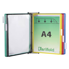 LEGGIO MURALE TARIFOLD A4 CON 10 BUSTE IN PVC B414609