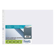 BUSTE TRASP. A FORATURA UNIVERSALE FAVORIT LISCIE SUPERIOR 42X30 CM CONF. DA 10 - 400053791