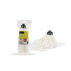 MOP IN VISCOSA PERFETTO FACTORY 160 GR. BIANCO / COCCIA GRIGIA 0028C