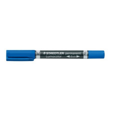 MARCATORE DOPPIA PUNTA STAEDTLER LUMOCOLOR PERMANENT DUO 348 0,6-1,5 MM BLU - 348-3