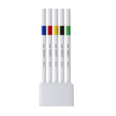 FINELINER UNI EMOTT  - 0,4 MM - VIVID COLOR - CONF. 5 PEZZI - M PEM-SY 5C 1