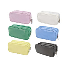 ASTUCCIO PORTAPENNE DOPPIO SCOMPARTO COLORI ASSORTITI ASTUCCIO PORTAPENNE DOPPIO SCOMPARTO COLORI ASSORTITI