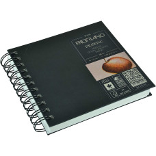 DRAWING BOOK SPIRALATO QUADRATO. 15*15 GRANA NATURALE 60FF.160GR.