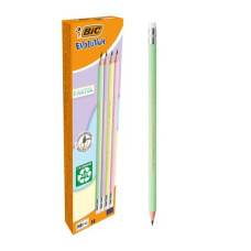 MATITA EVOLUTION BIC PASTEL - CONF. 12 PEZZI - COLORI ASSORTITI