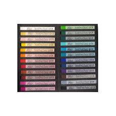 PASTELLI QUADRATI TIPO MORBIDO SCATOLA 24 PEZZI COLORI ASSORTITI