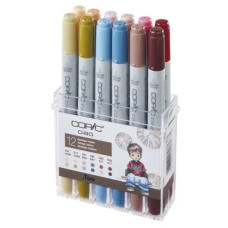 COPIC CIAO PANTONE ASTUCCIO 12 PENNARELLI SET NOSTALGIC COLOURS